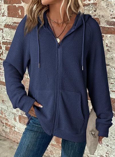 Funlingo Women's Striped Button Down Shirts Long Sleeve Smocked Cuffed Ruffle Collar Blouses Spring Work Business Casual Tops