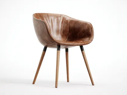 Sillas de comedor tapizada cuero sintético patas de madera 59x55x80 cm - marrón - diseño moderno-Oakmyhub