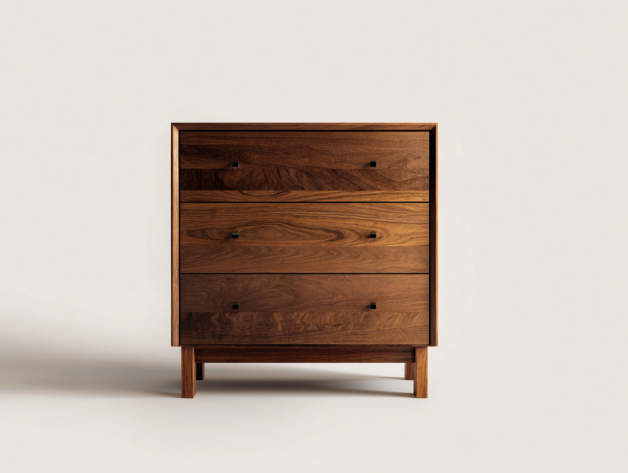 Cómodas madera maciza almacenamiento dormitorio 90x45x95 cm - marrón - diseño moderno-Oakmyhub