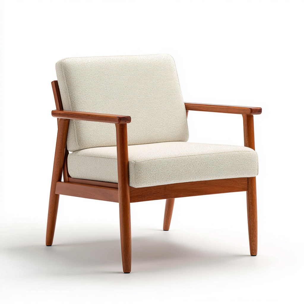 Poltrona-tessuto-legno-78x76x85 cm-beige-stile nordico retrò-Oakgethaus