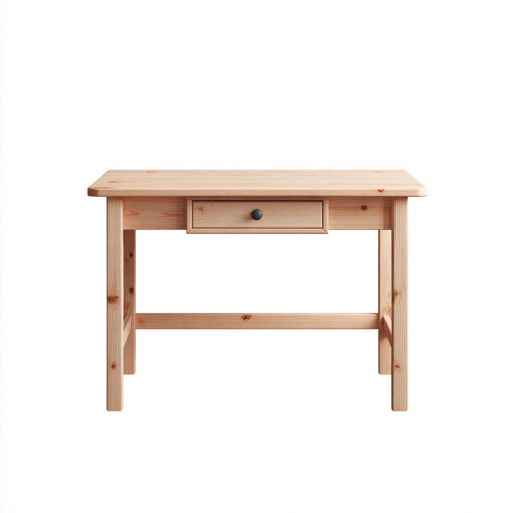 Scrivania per bambini-legno-102x54x71 cm-legno naturale-design tradizionale-Oakgethaus
