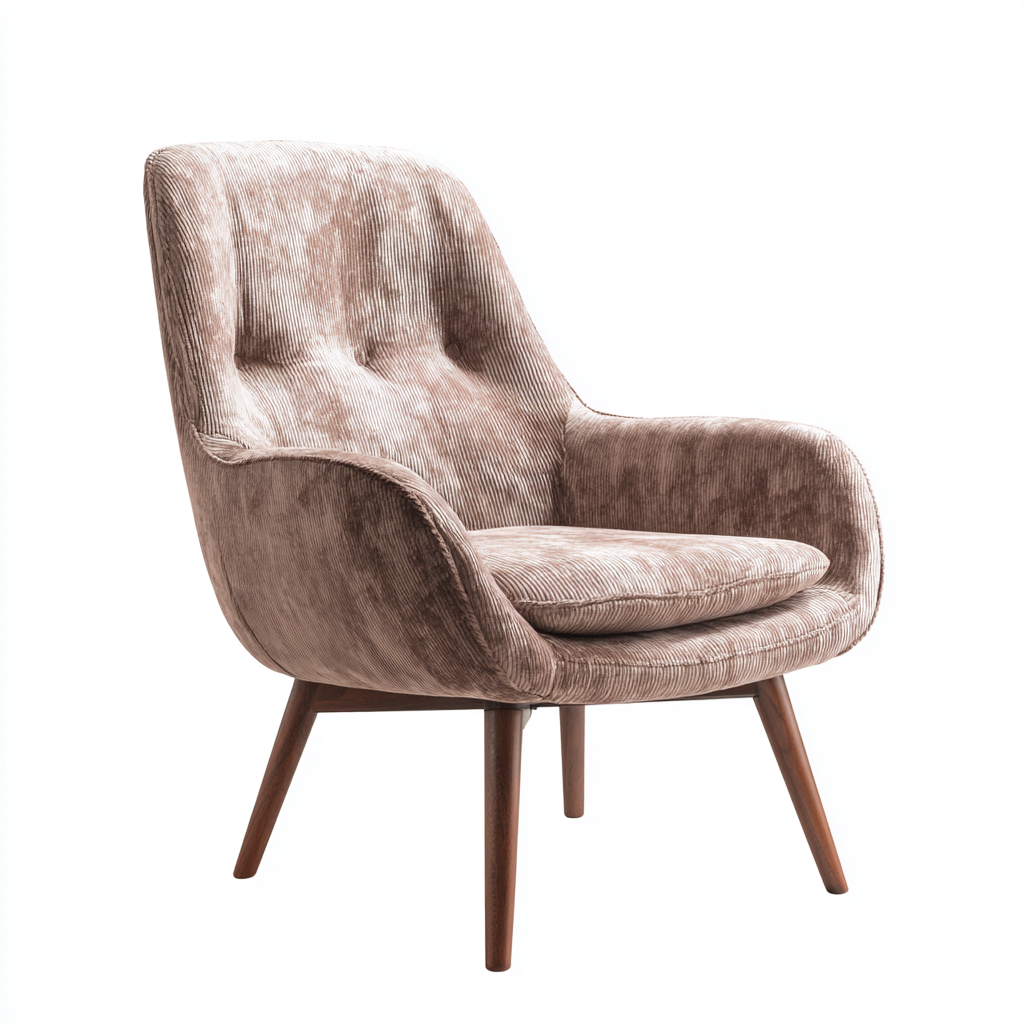 Poltrona-tessuto-legno-79x77x89 cm-tortora-stile moderno elegante-Oakgethaus