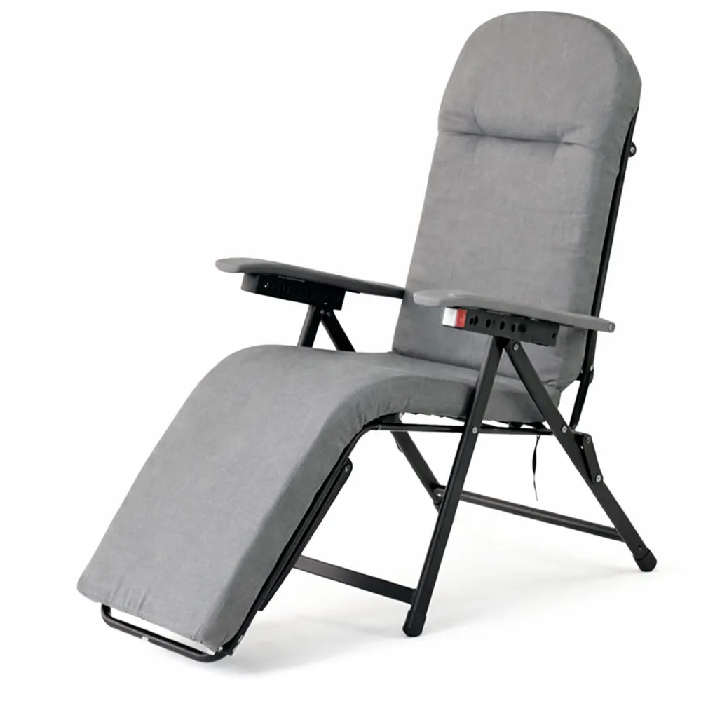 Fauteuil relax pliable avec repose-pieds pour maison et jardin