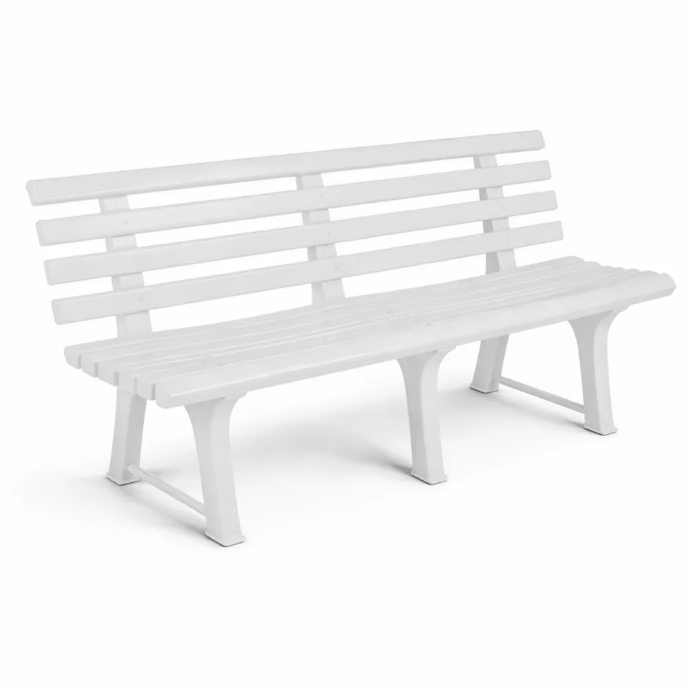 Banc de jardin 3 places en plastique résistant aux intempéries