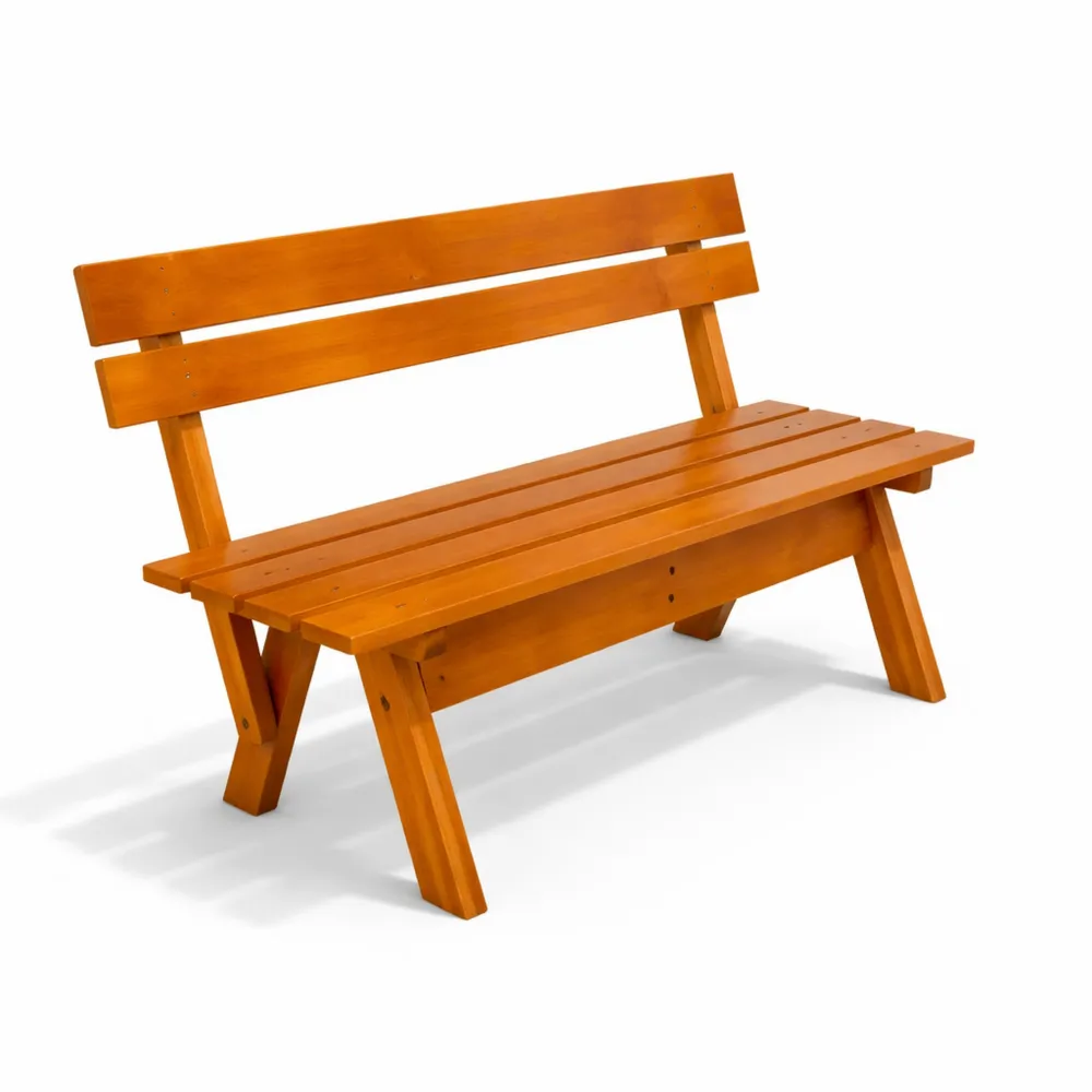 Banc de Jardin en Bois Massif Résistant 3 Places