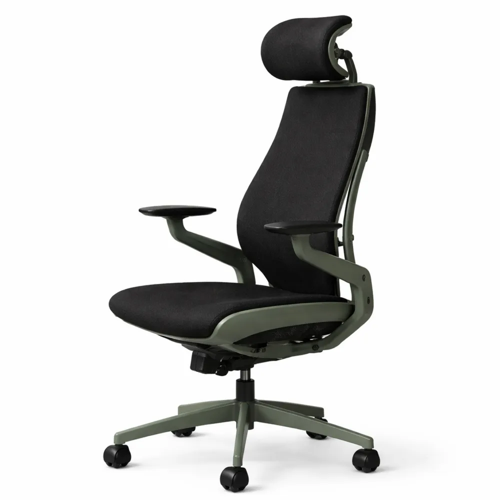 Chaise de bureau ergonomique avec soutien lombaire et accoudoirs ajustables