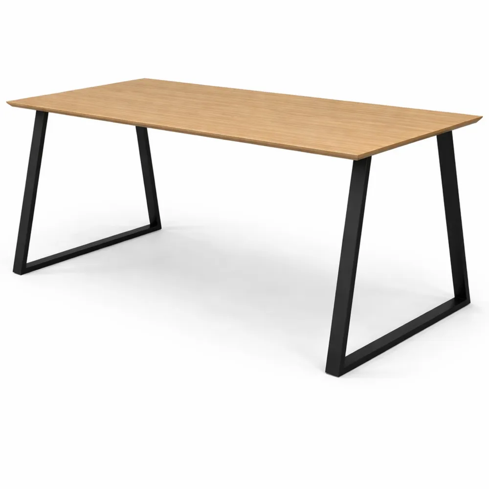 Grande table à manger rectangulaire 8 personnes style industriel