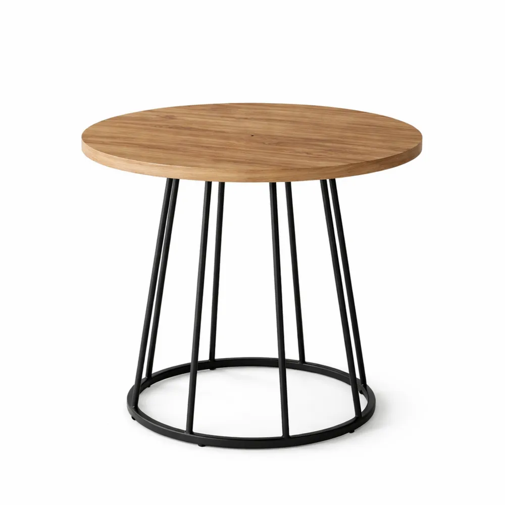 Table à Manger Ronde 80 cm pour Intérieur Industriel