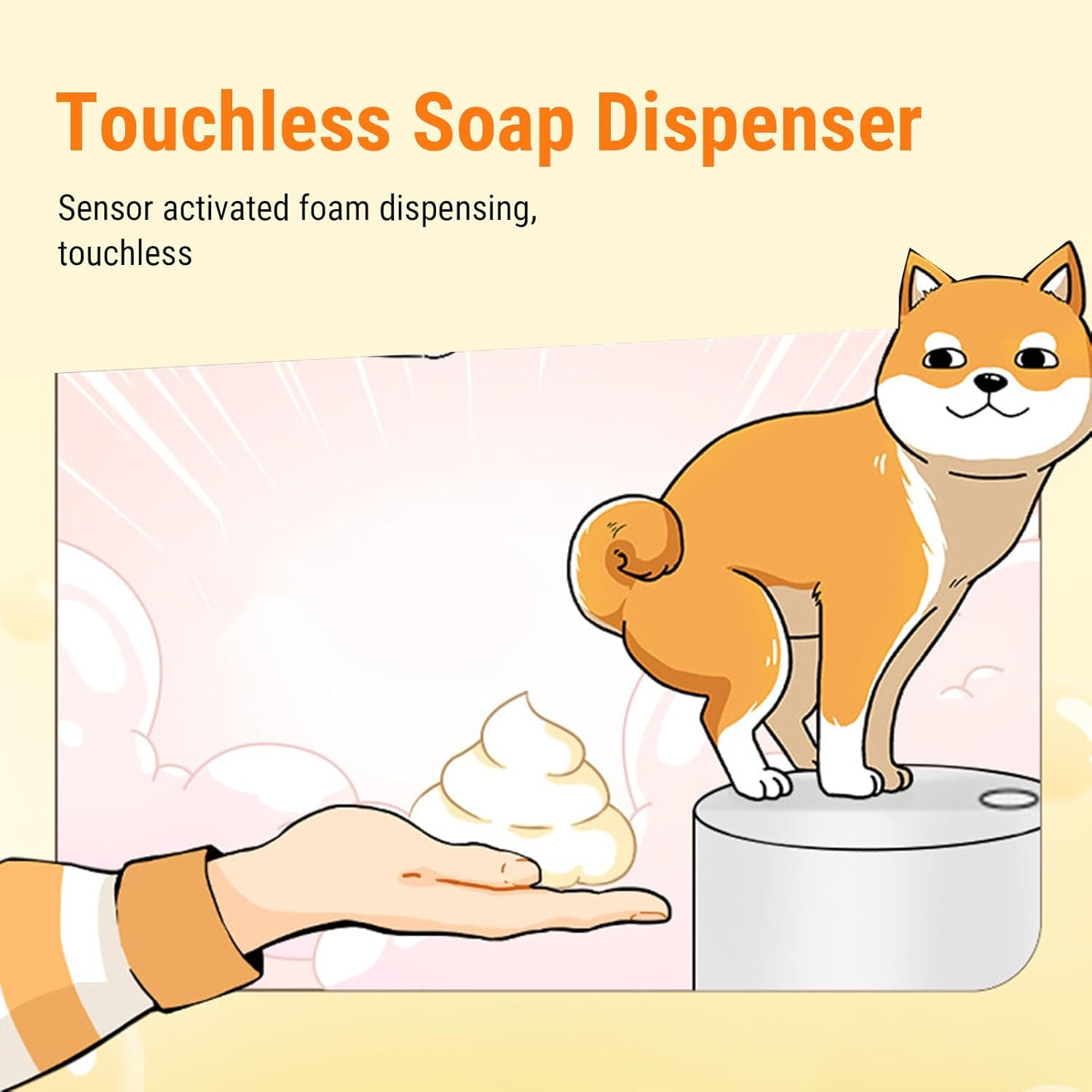 Galvin Fun Shiba Inu Automatic Soap Dispenser