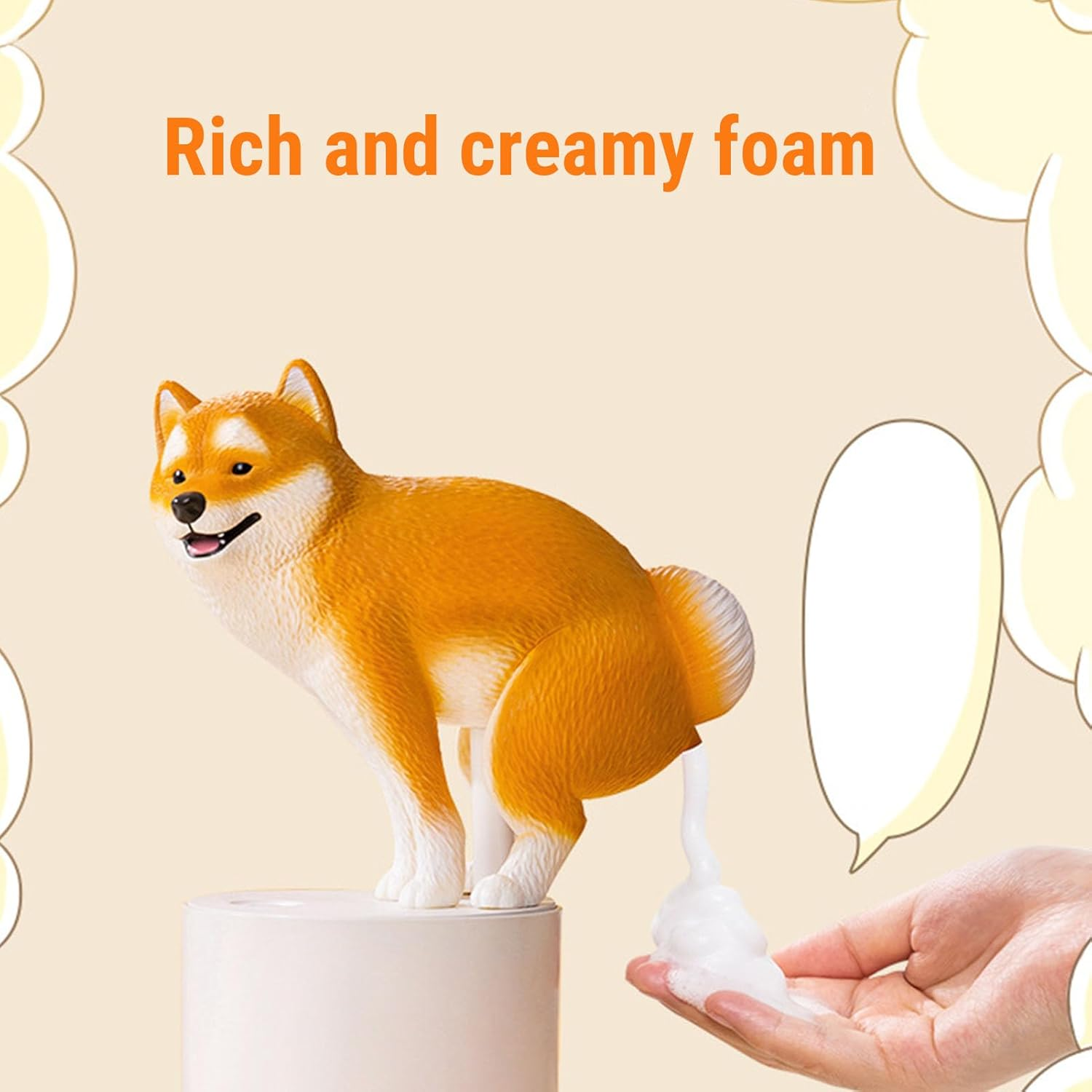 Galvin Fun Shiba Inu Automatic Soap Dispenser