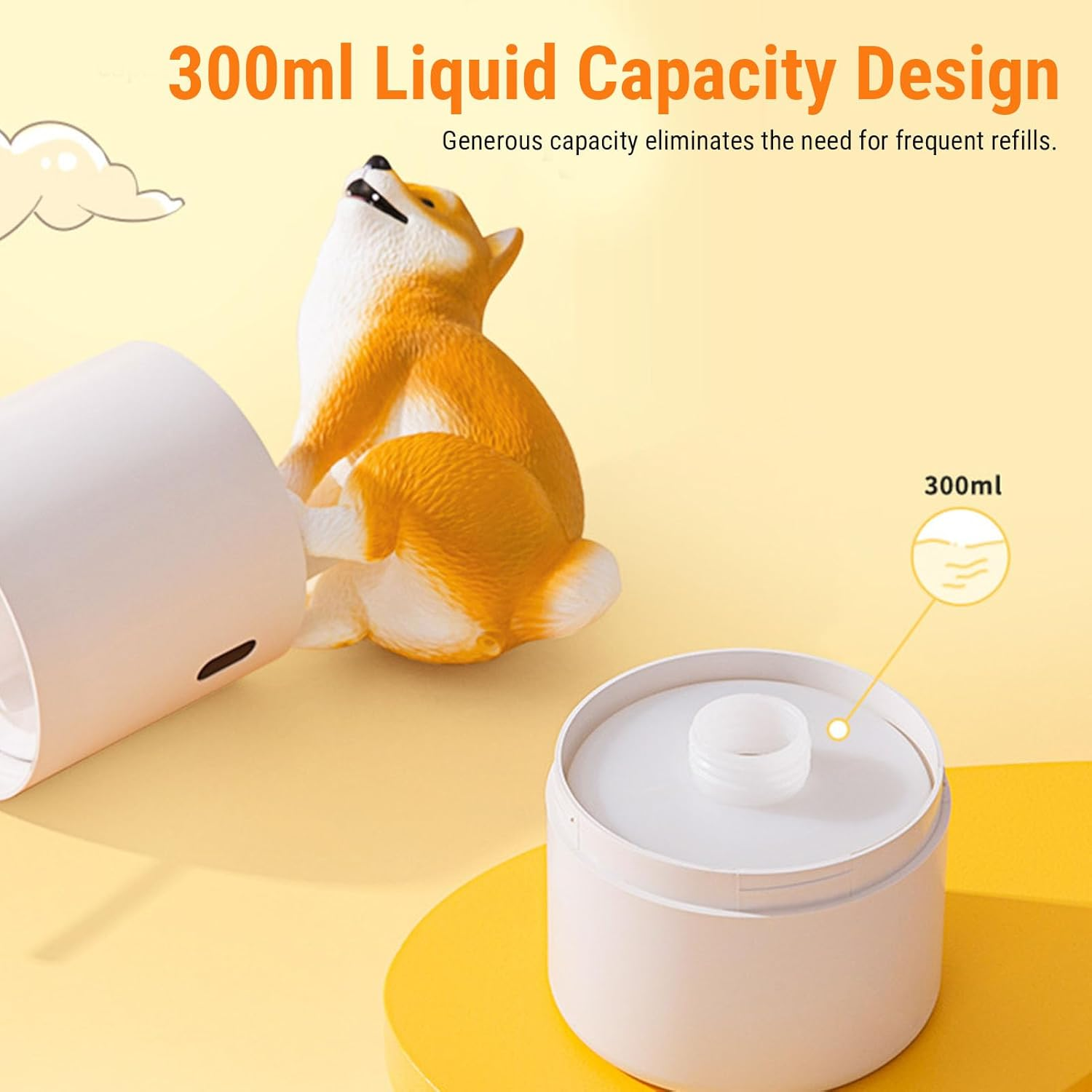Galvin Fun Shiba Inu Automatic Soap Dispenser