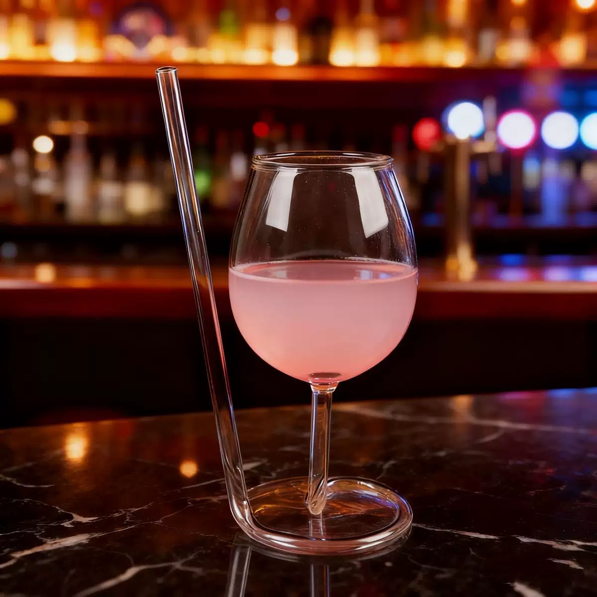 Creative Siphon Wine Glass