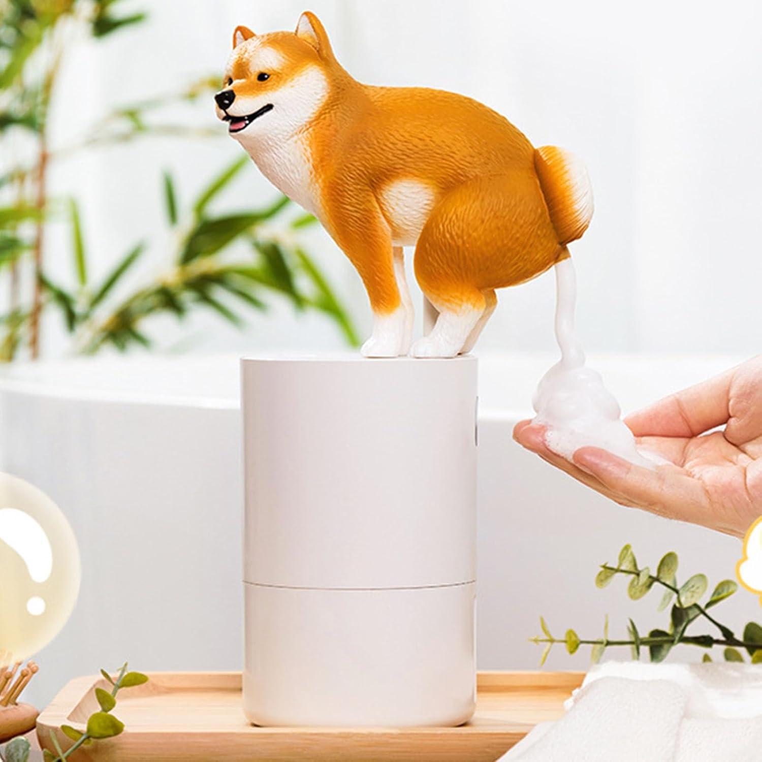 Galvin Fun Shiba Inu Automatic Soap Dispenser