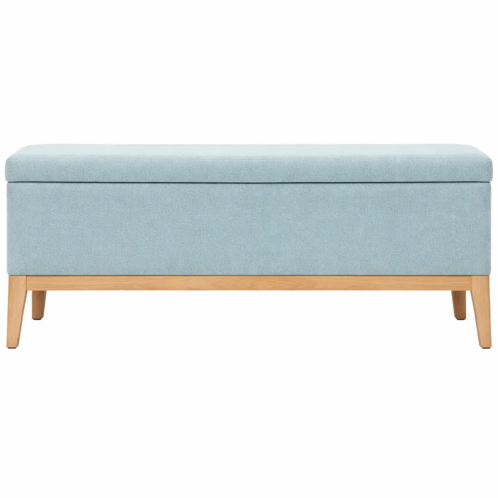 Coffre de rangement scandinave en tissu vert clair