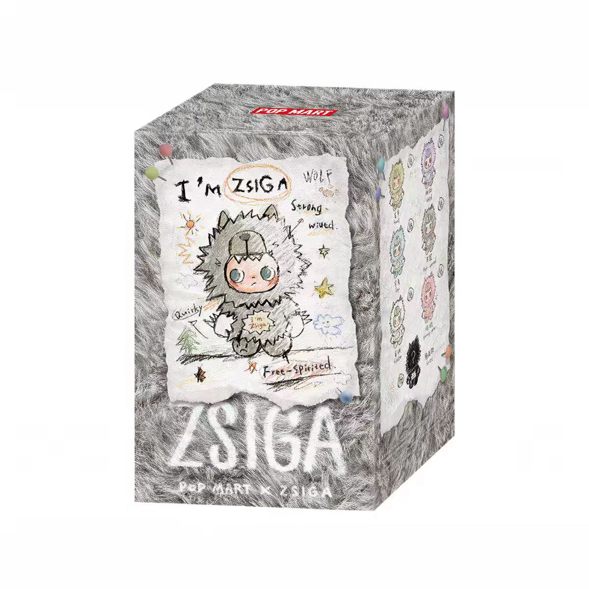 ZSIGA I'm Zsiga Series-Vinyl Plush Pendant