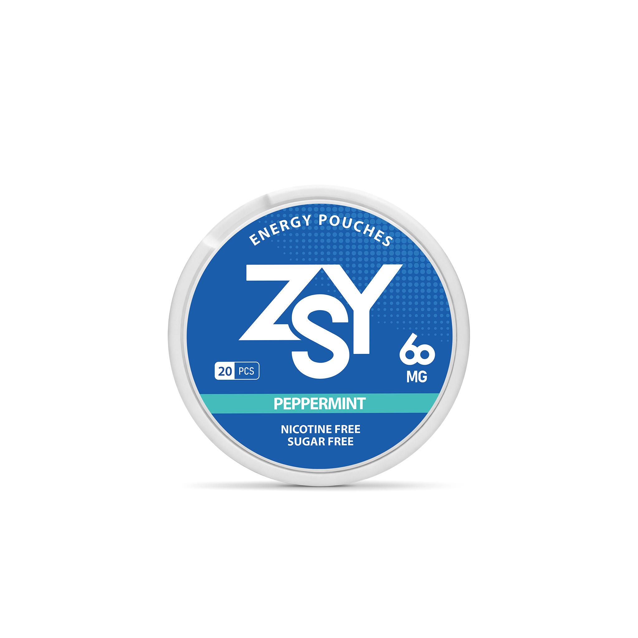 ZSY Peppermint Energy Pouches – 60mg Caffeine | Nicotine-Free
