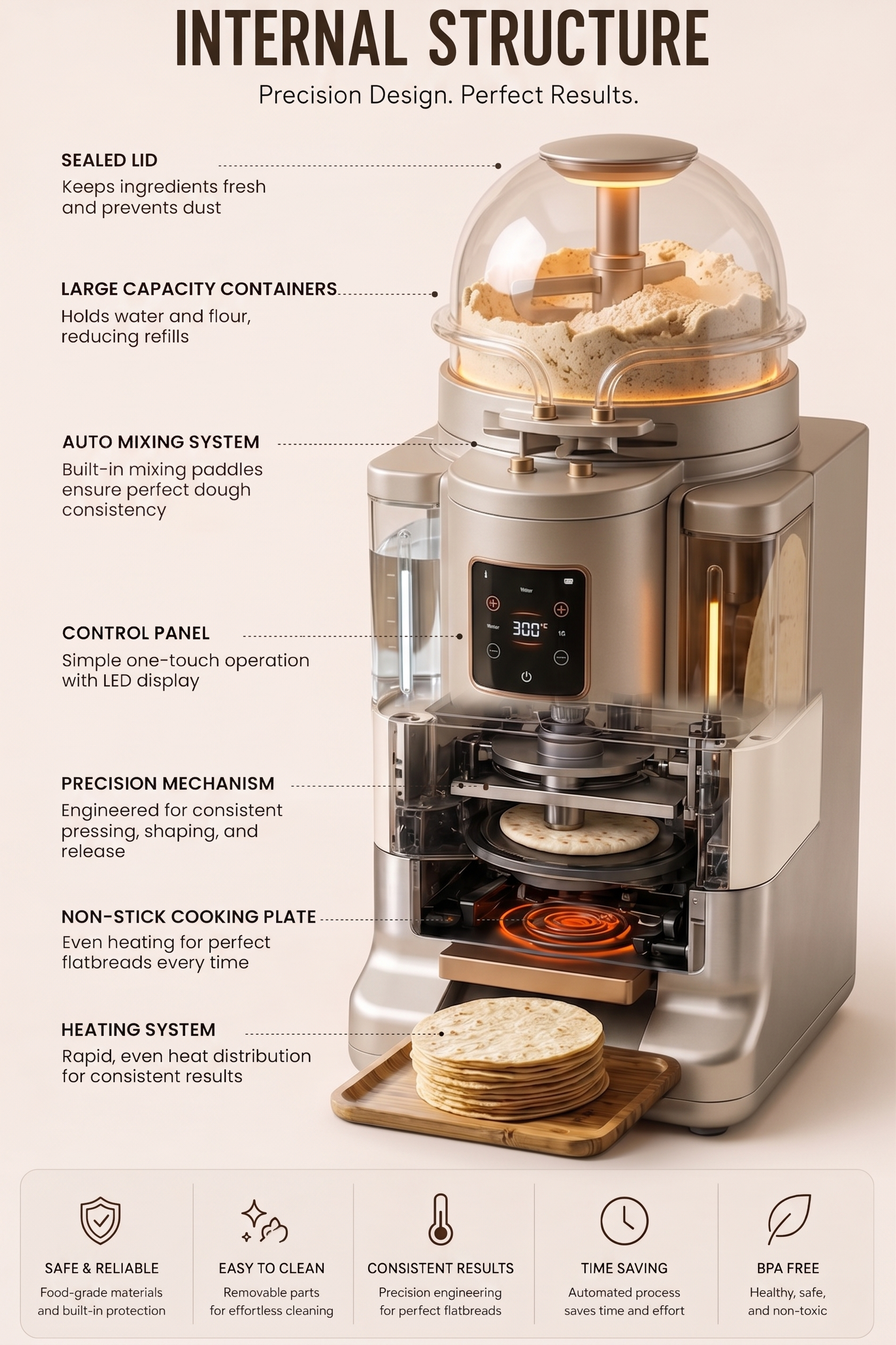 Internal structure &mdash; 7 precision components