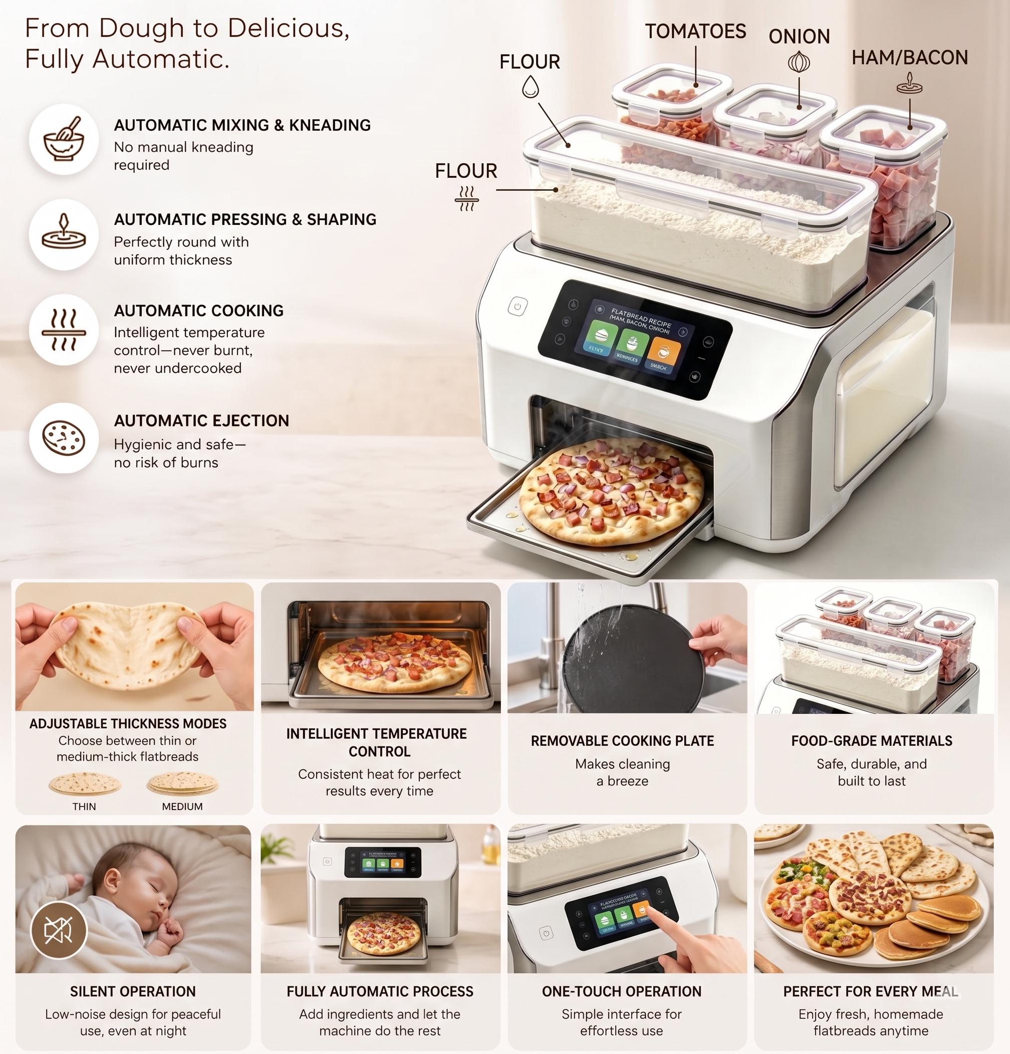 JJJSHOP™  Automatic Smart Pancake Griddle Machine