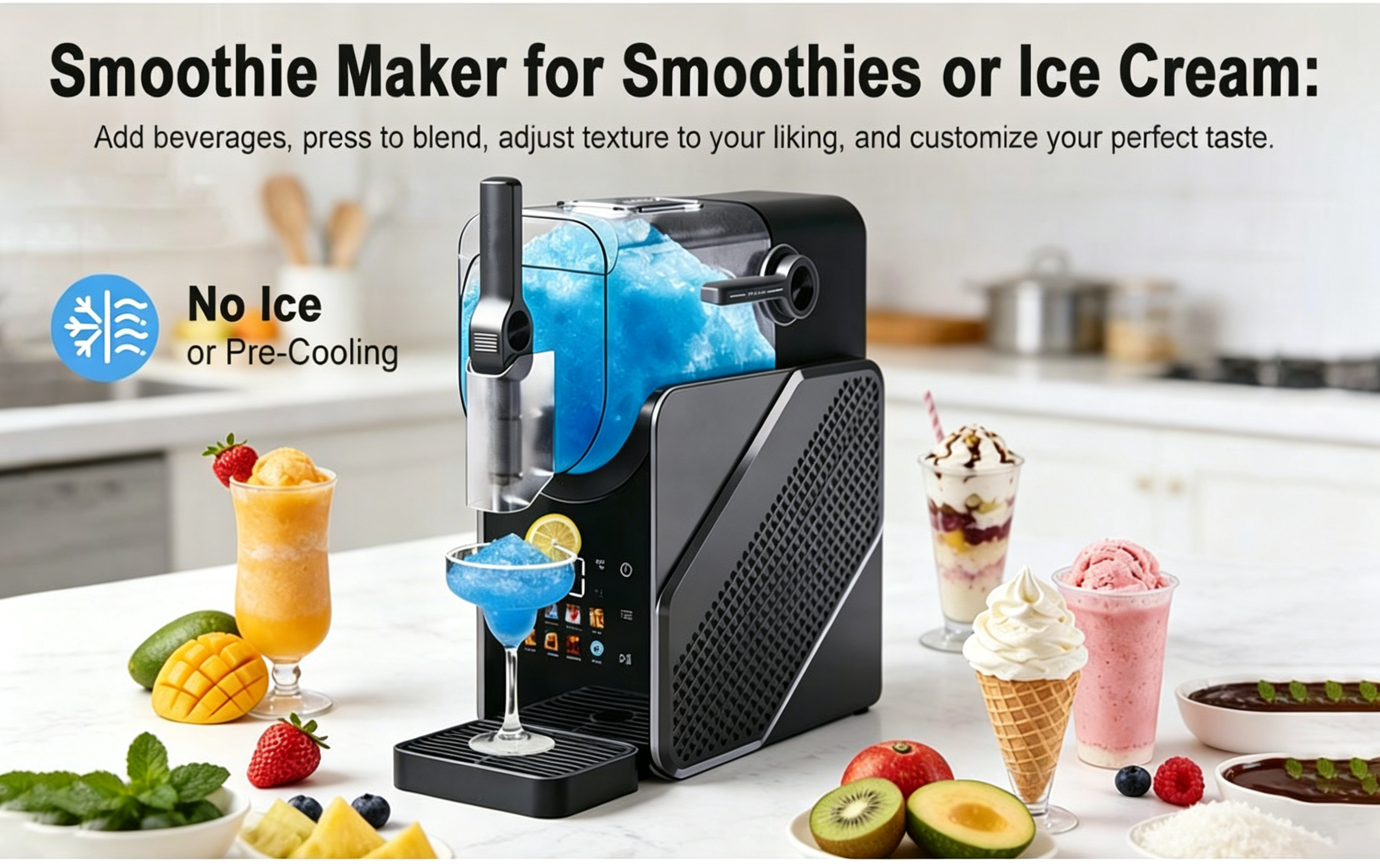 Smoothie maker functions &mdash; no ice needed