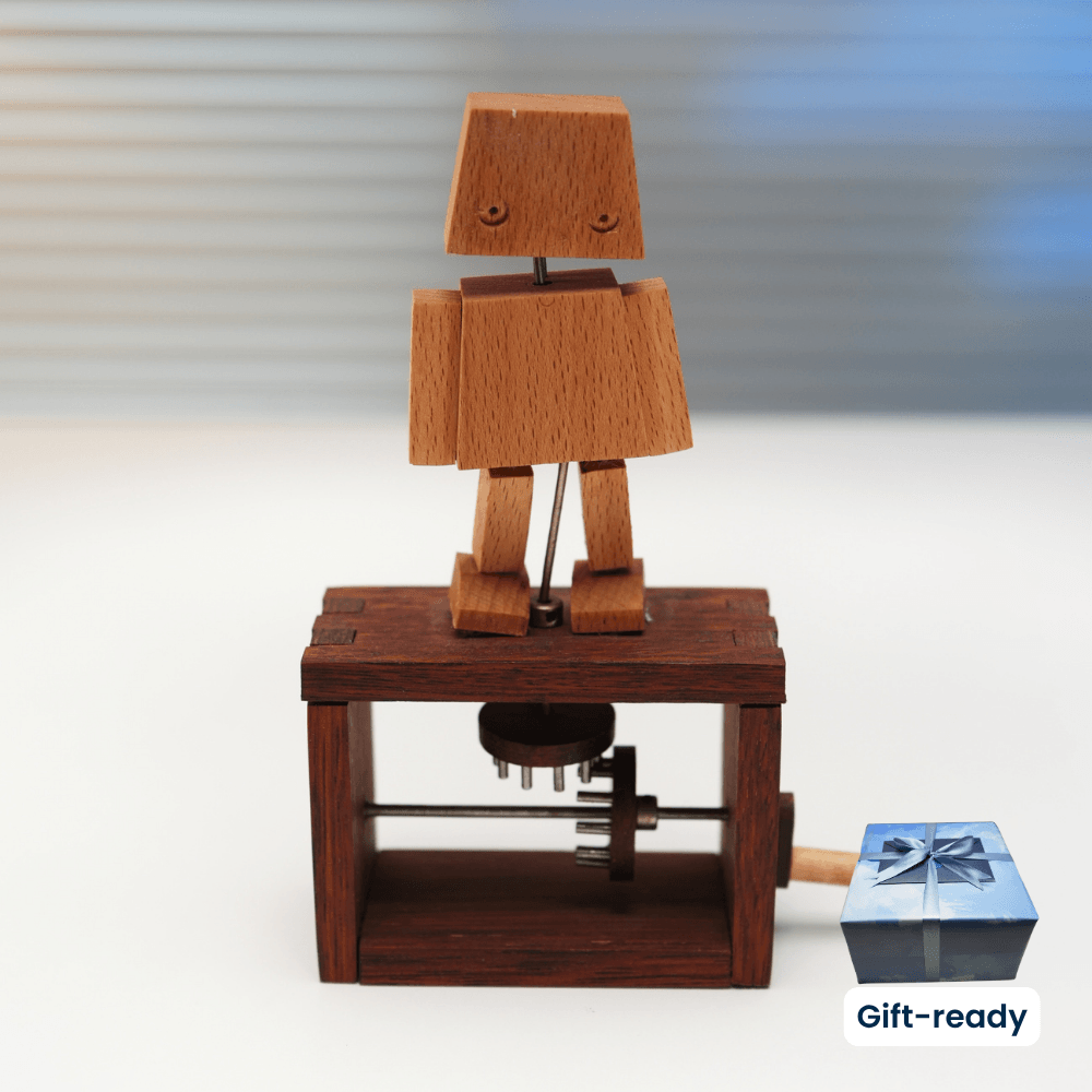 Handcrafted Wooden Companion Automaton