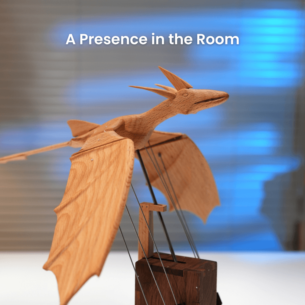 Handcrafted Wooden Ocean Dragon Automaton