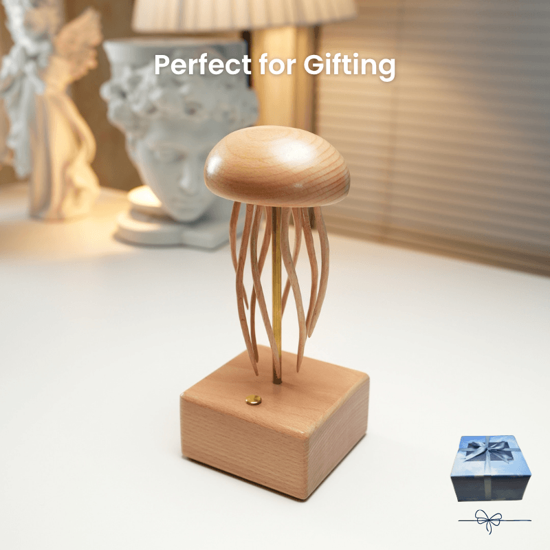 Handcrafted Wooden Jellyfish Automaton
