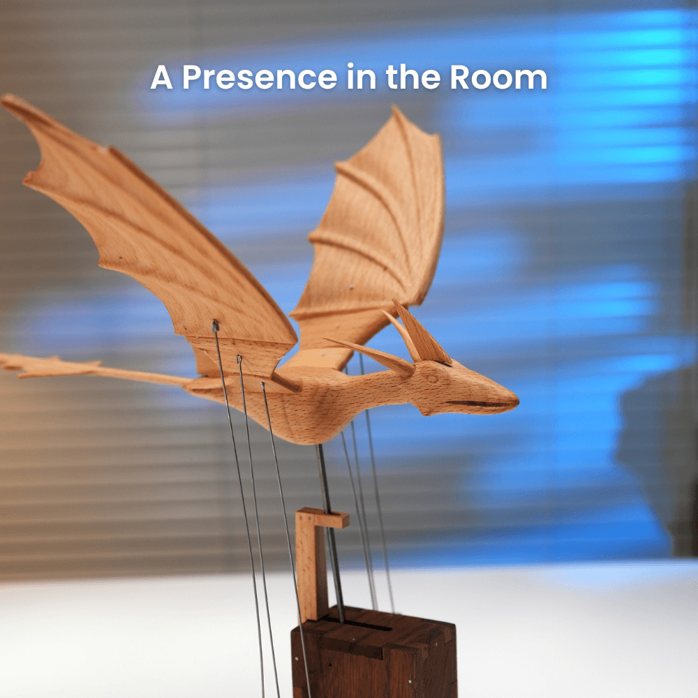 Handcrafted Wooden Ocean Dragon Automaton