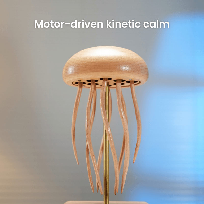 Handcrafted Wooden Jellyfish Automaton