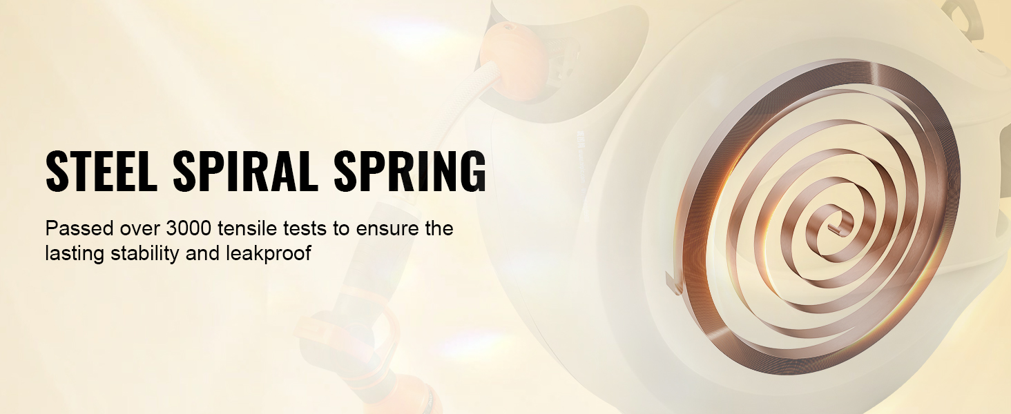 Steel spiral spring internal mechanism that passed over 3000 tensile tests for lasting stability