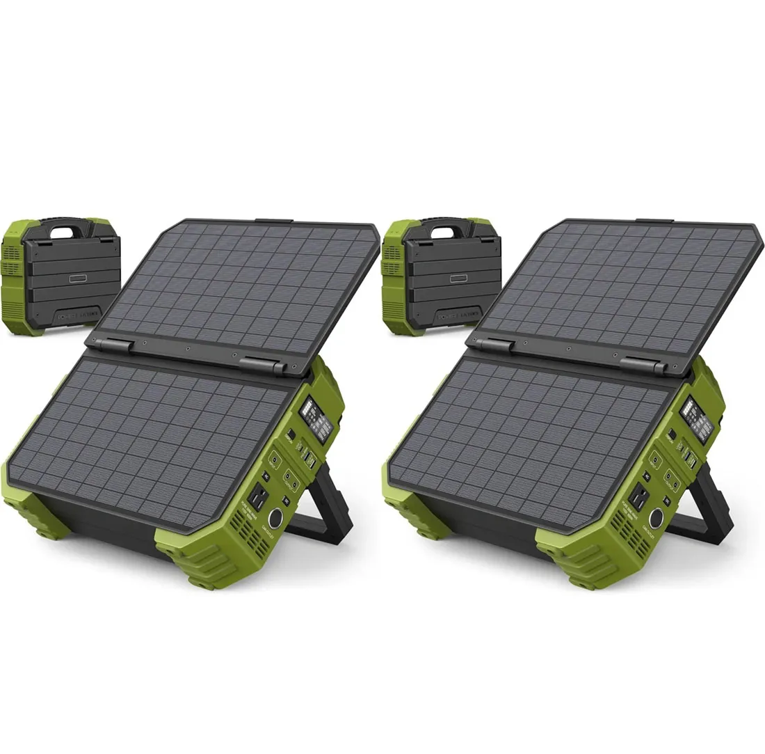 💥Liquidation Sale💥Buy 1 Get 1 Free💥Portable Power Station with Built-in Solar Panel