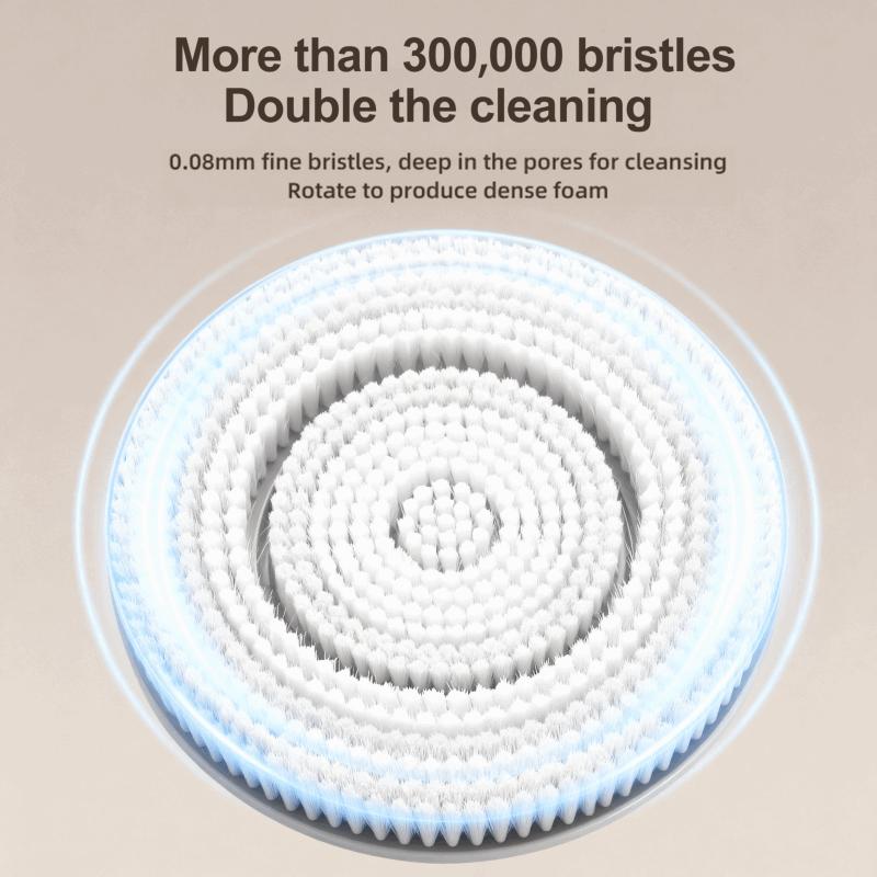 Smart Wall Mounted Exfoliating Brush,Smart Electric Shower Brush for Body - Wall Mounted Back Scrubber with 3 Speeds & 360&deg; Rotation, Rechargeable Exfoliating Brush with Soft Bristles, Hands-Free Deep Cleansing for Men & Women