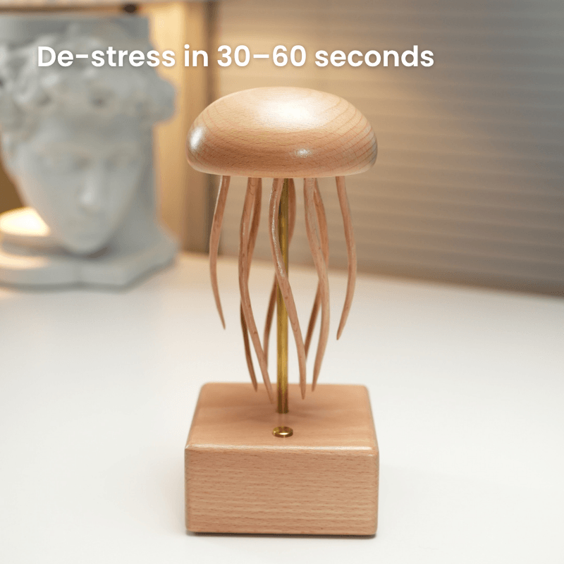 Handcrafted Wooden Jellyfish Automaton
