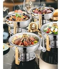 Glass lid chafing dish variant