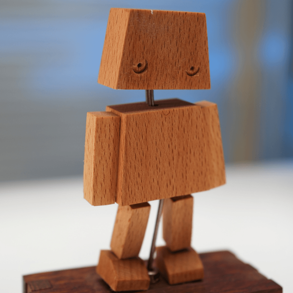 Handcrafted Wooden Companion Automaton