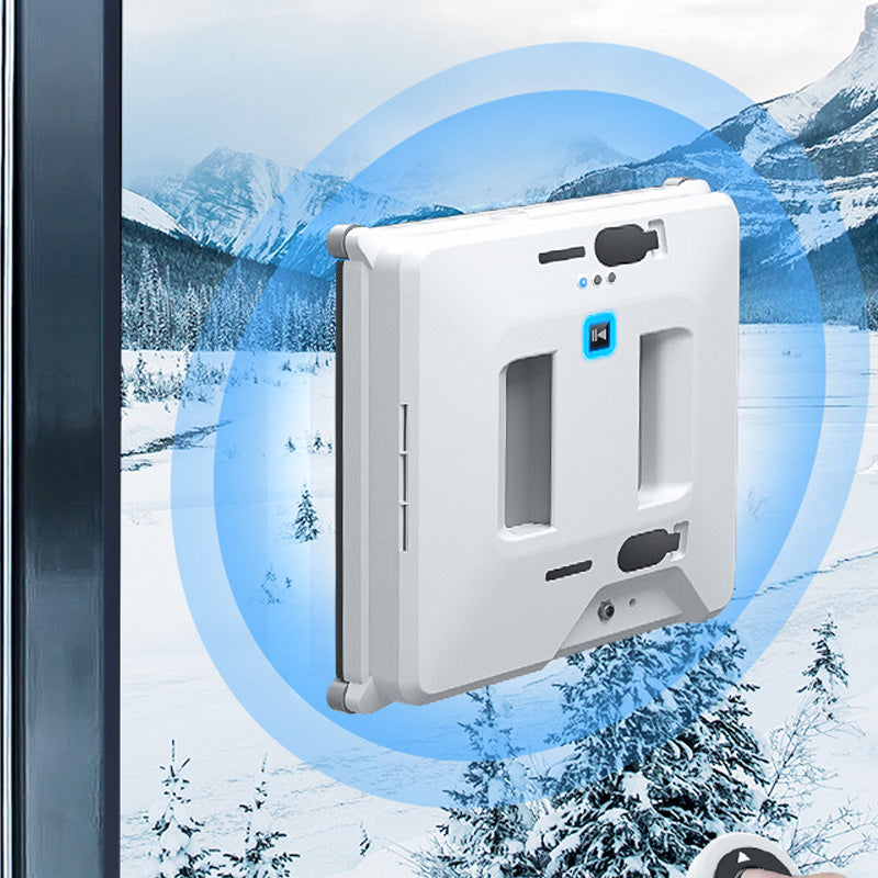 Automatischer Fenster- und Glasreinigungsroboter, ausgestattet mit einem vierstufigen Wassersprühsystem, achtstufigem Sicherheitsschutz, kollisionsresistenter Kantenerkennung und intelligenter Routenplanungsfunktion.