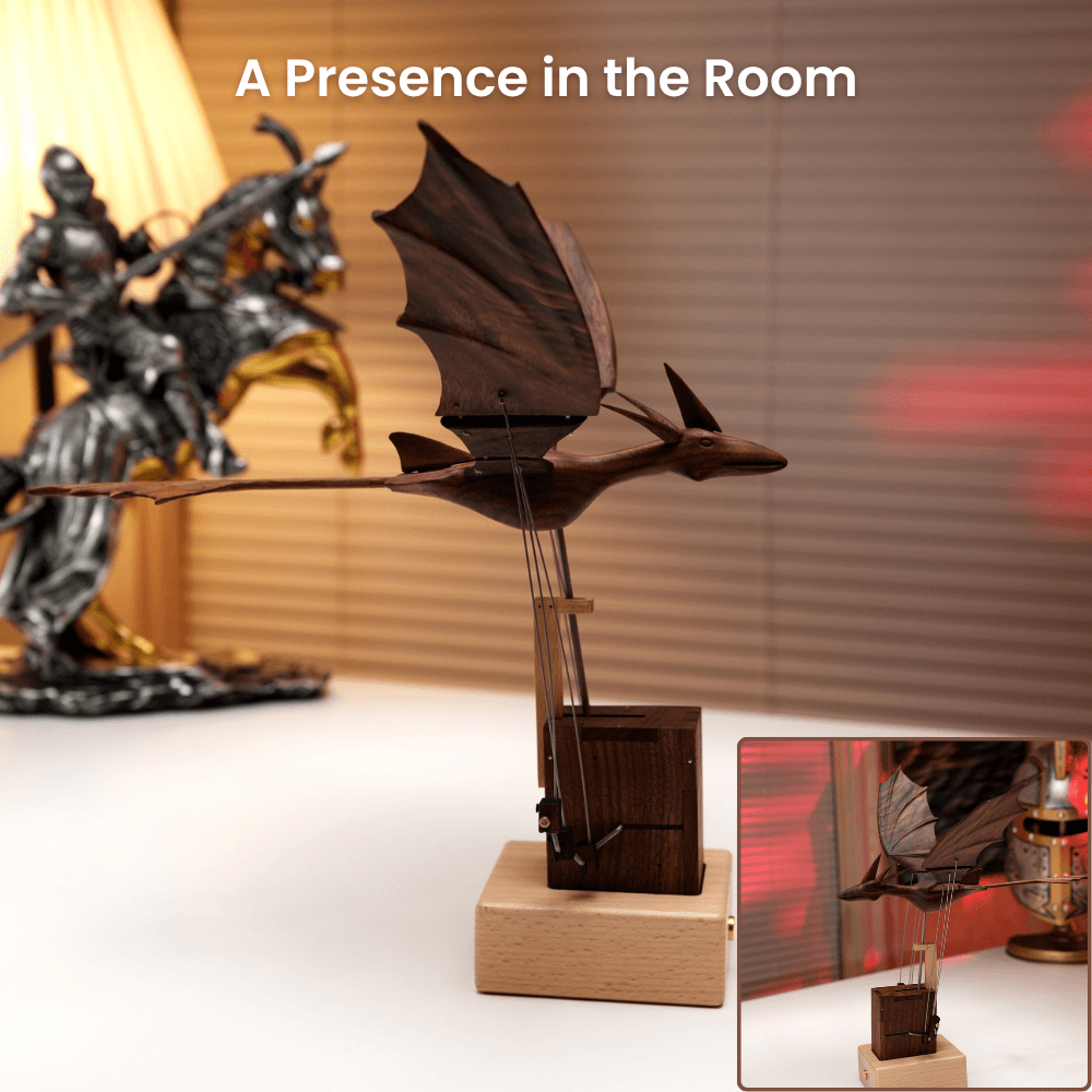 Handcrafted Wooden Ocean Dragon Automaton