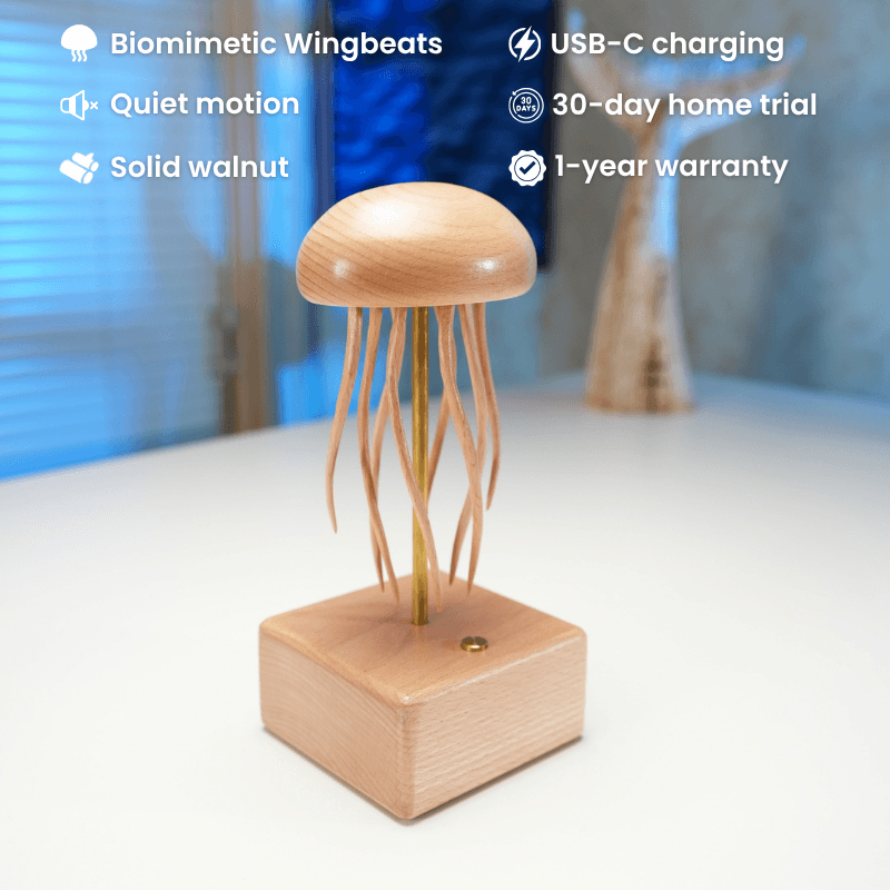Handcrafted Wooden Jellyfish Automaton