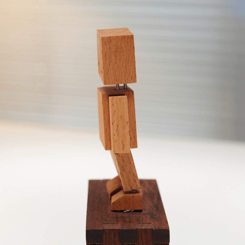 Handcrafted Wooden Companion Automaton