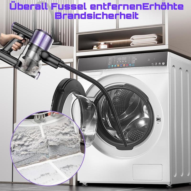 45000 Pa / 500W / 45 min kabelloser Staubsauger, leichter Akku mit LED-Anzeige / Anti-Tangle-Bürste, Stabstaubsauger für Hartböden, Tierhaare, Teppiche