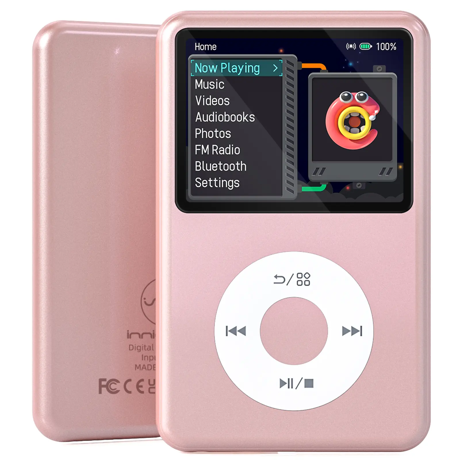 Y1 Classic Mp3 Player with Bluetooth, 2.4" Portable Mini HiFi Sound，Video Version Upgrade，Nice Gift for 2025 Walkman Digital Music Player Storytelling Player for Kids