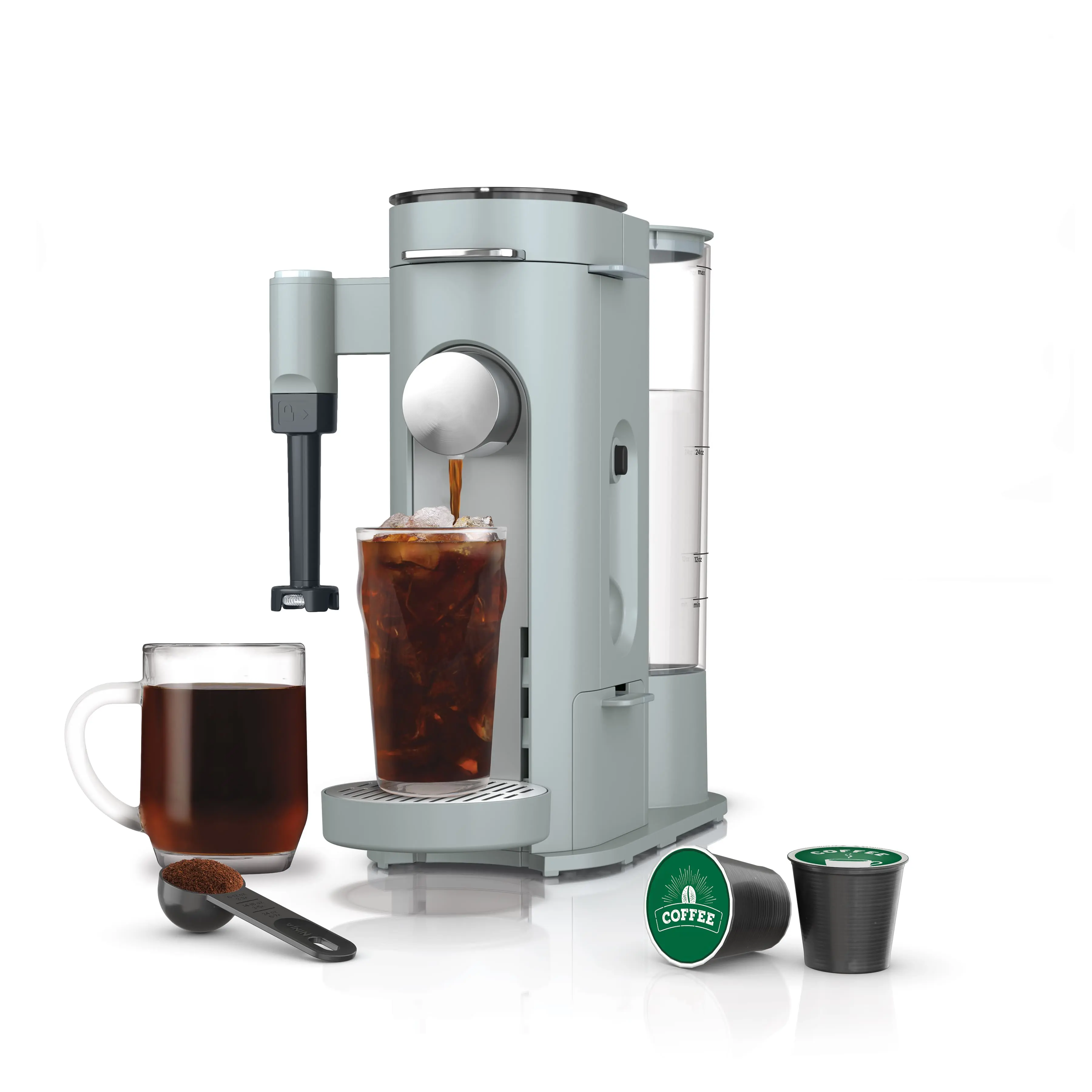 Single-Serve Pods & Grounds Specialty Coffee Maker Black - PB051