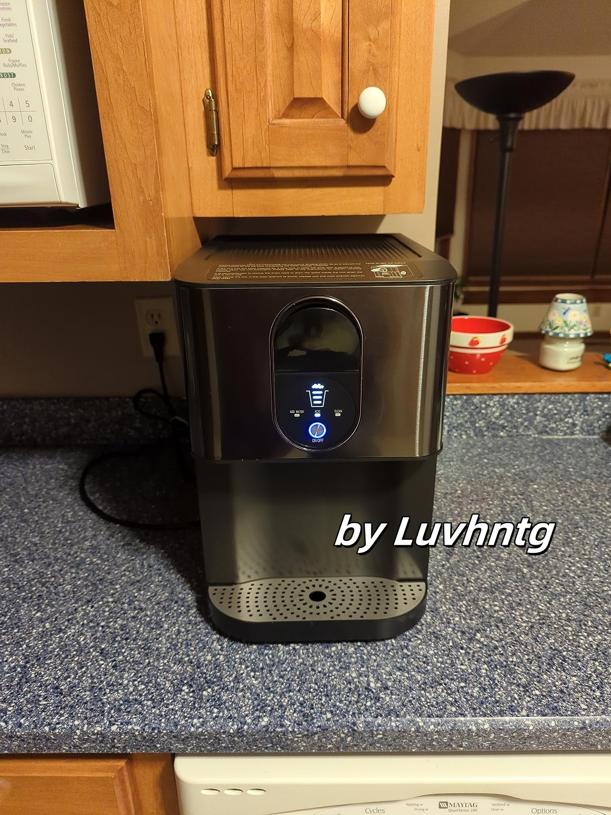 Silent Nugget Ice Maker 44lbs/24H Countertop Dispenser