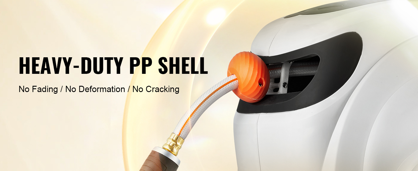 Heavy-duty PP shell close-up showing no fading, no deformation, no cracking construction