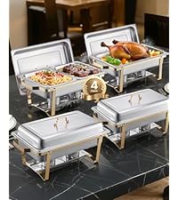 Gold chafing dish