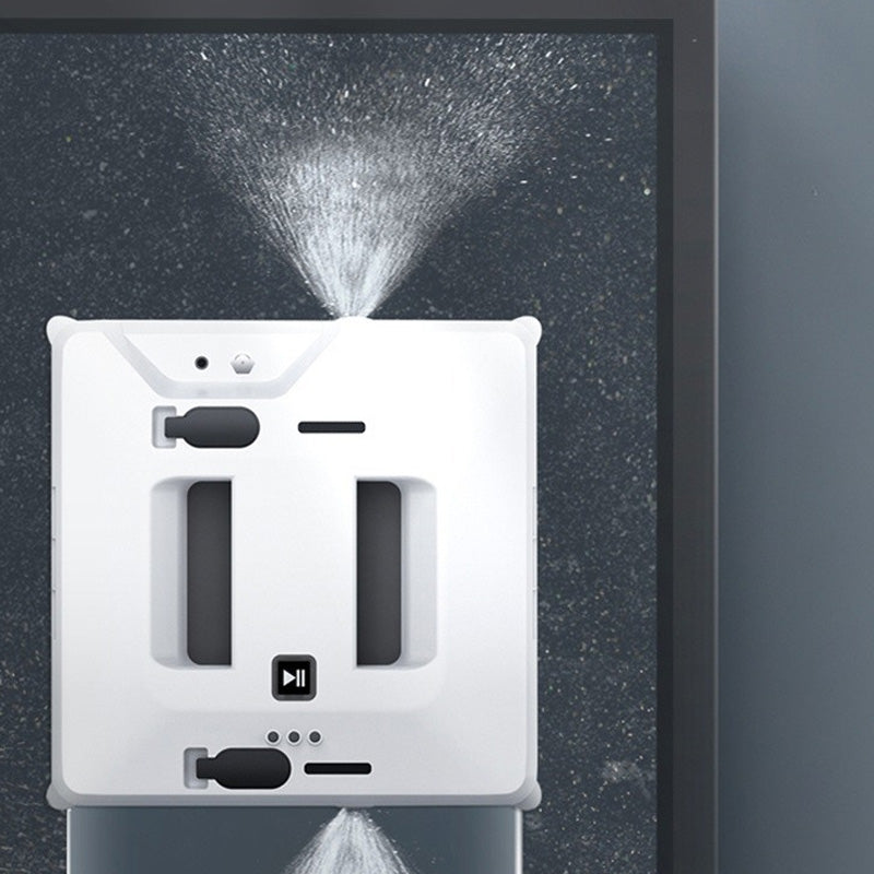 Automatischer Fenster- und Glasreinigungsroboter, ausgestattet mit einem vierstufigen Wassersprühsystem, achtstufigem Sicherheitsschutz, kollisionsresistenter Kantenerkennung und intelligenter Routenplanungsfunktion.