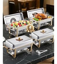 Glass lid chafing dish