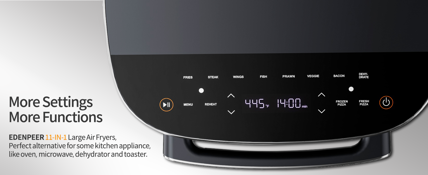EDENPEER digital touch control panel with 11 preset cooking functions