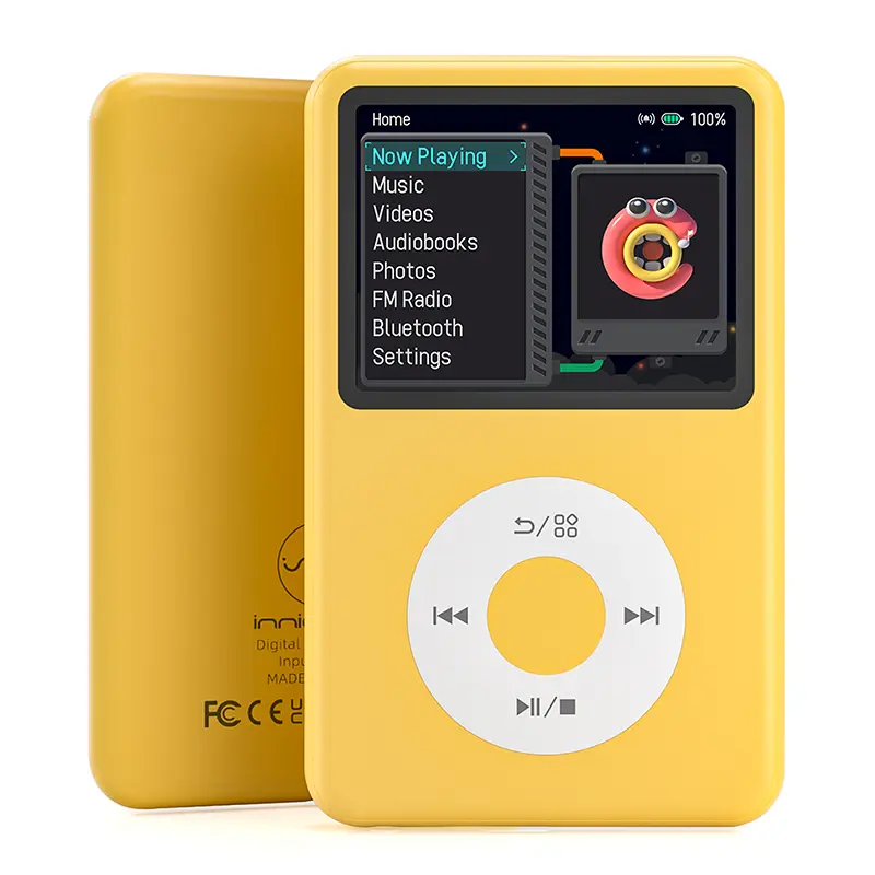 Innioasis Y1 Classic Mp3 Player with Bluetooth, 2.4" Portable Mini HiFi Sound，Video Version Upgrade，Nice Gift for 2025 Walkman Digital Music Player Storytelling Player for Kids