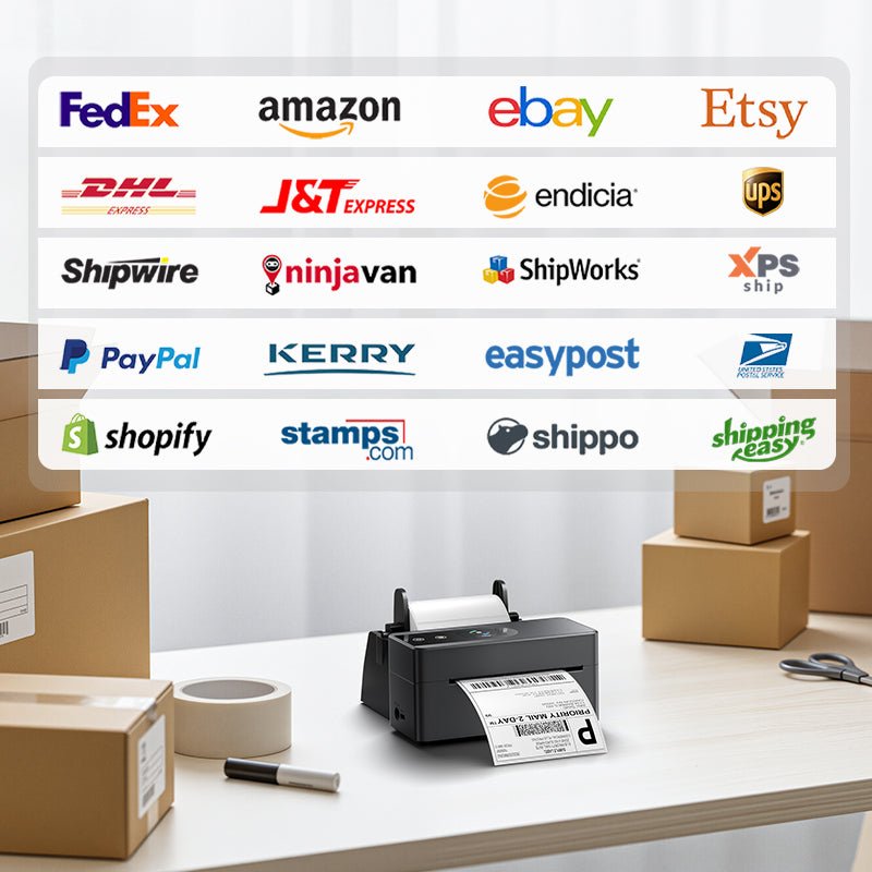 Bluetooth Shipping Label Printer Upgraded Direct Touchscreen