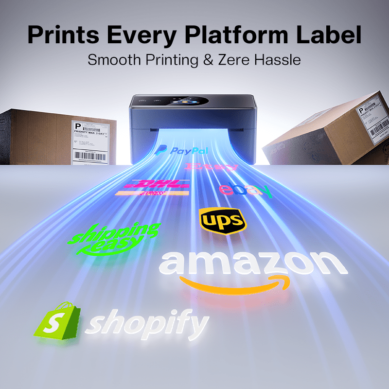 Bluetooth Shipping Label Printer Upgraded Direct Touchscreen